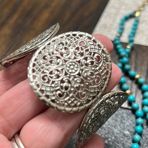 Silver cuff bracelet